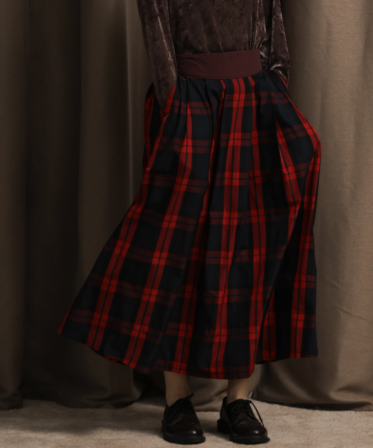 チェック柄Aラインスカート / LKL25FSK2045