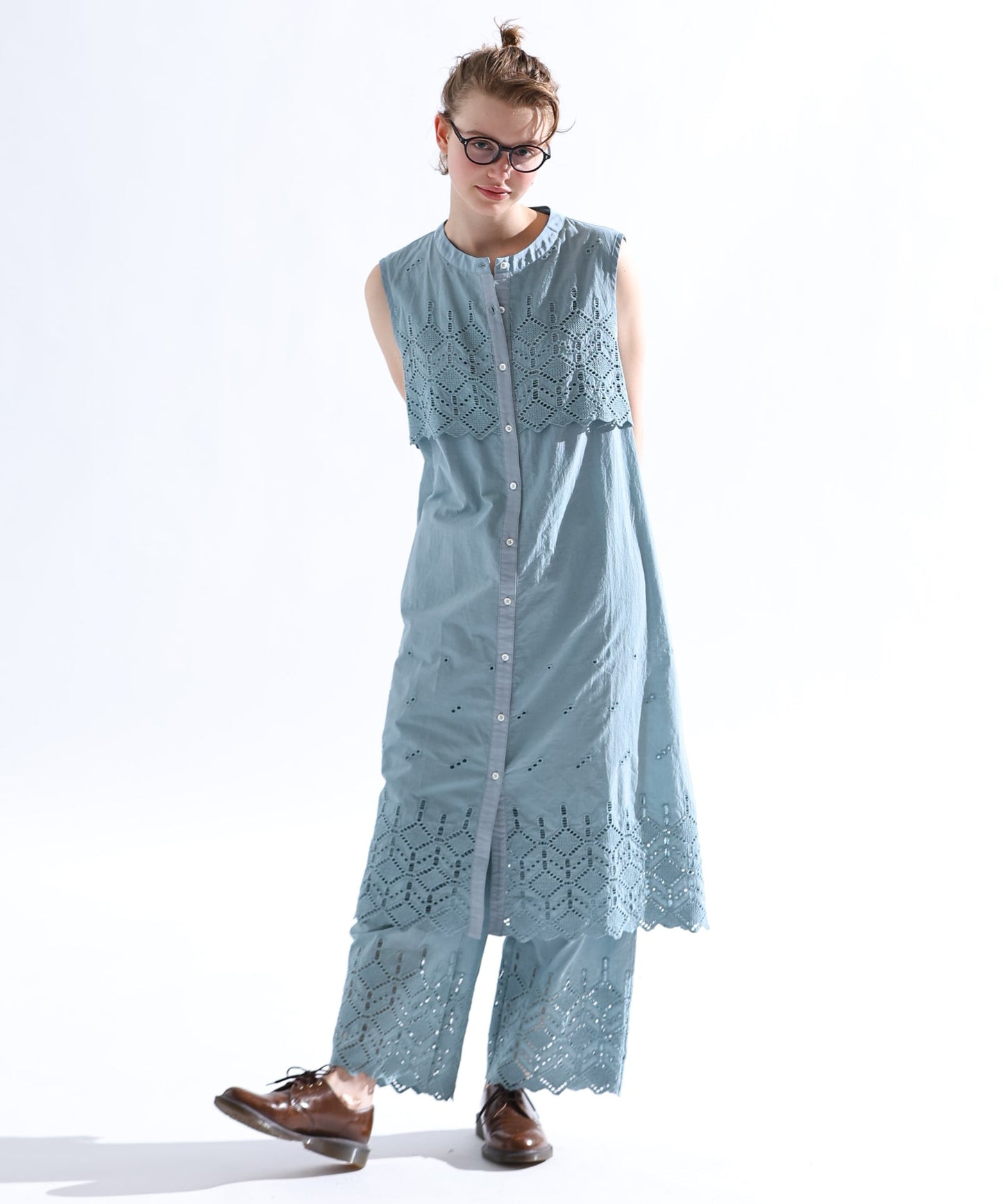 カットワークレースデザインワンピース / LKL25SOP2109