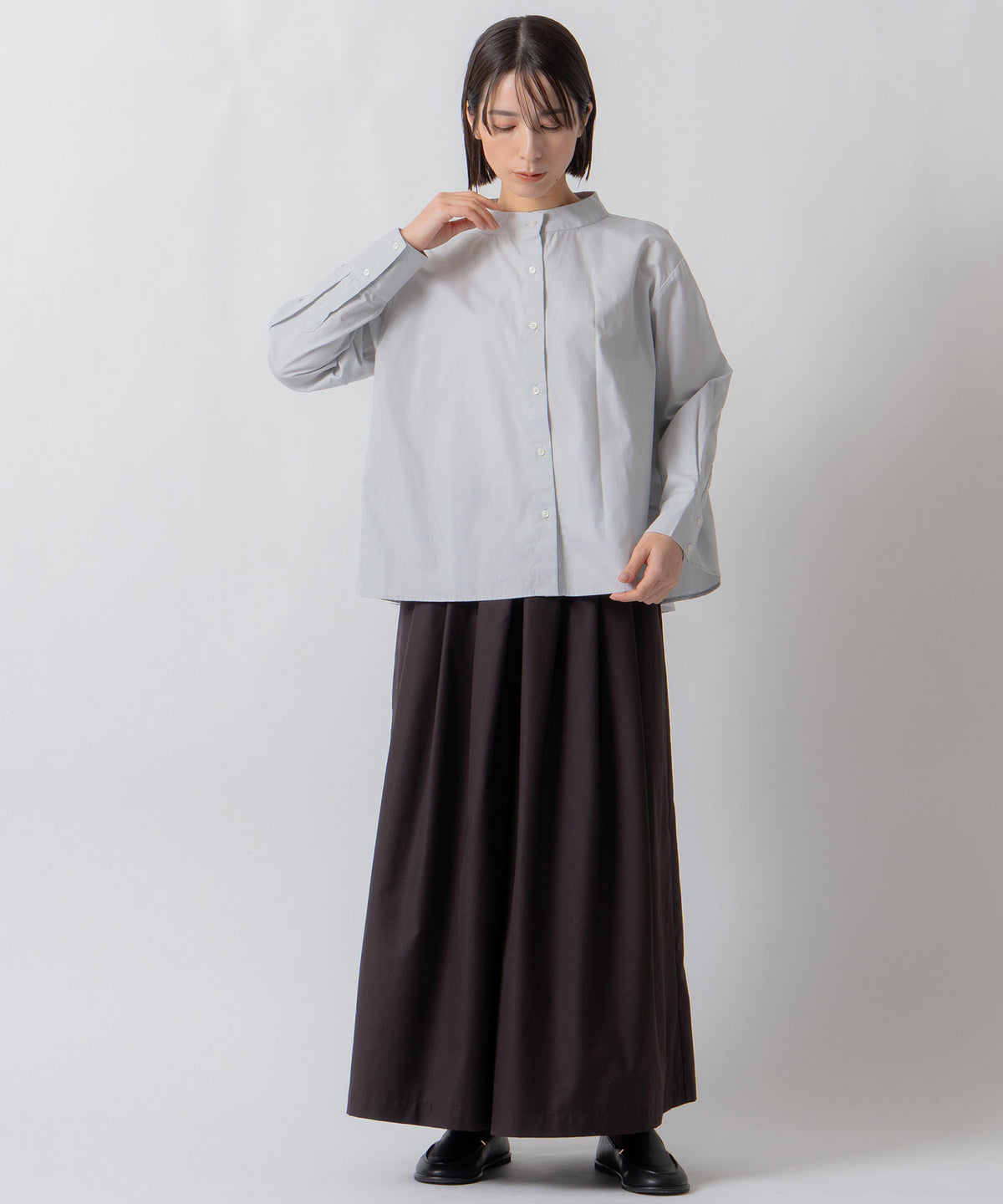スタンドカラーブラウス / LKL25FBL2257