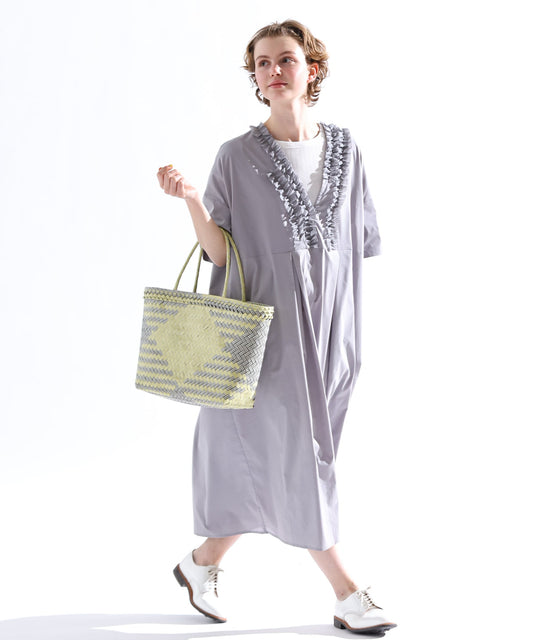 フリルデザインVネックワンピース / LKL25SOP2104